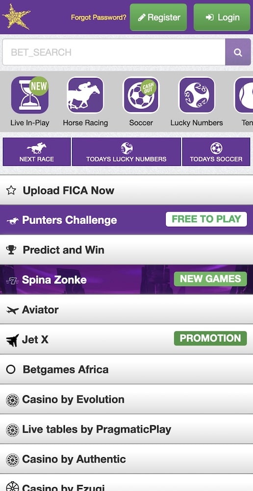 hollywoodbets mobile website look, where you can play spina zonke